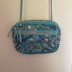 Vera Bradley RFID Little Crossbody Daisy Dot Paisley